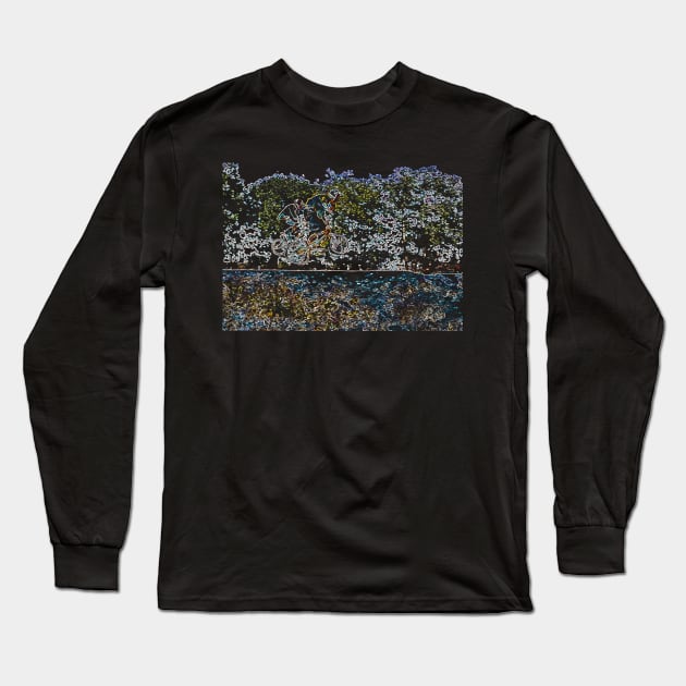 bmx Long Sleeve T-Shirt by rickylabellevie